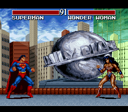 Justice League Task Force (Europe) In game screenshot